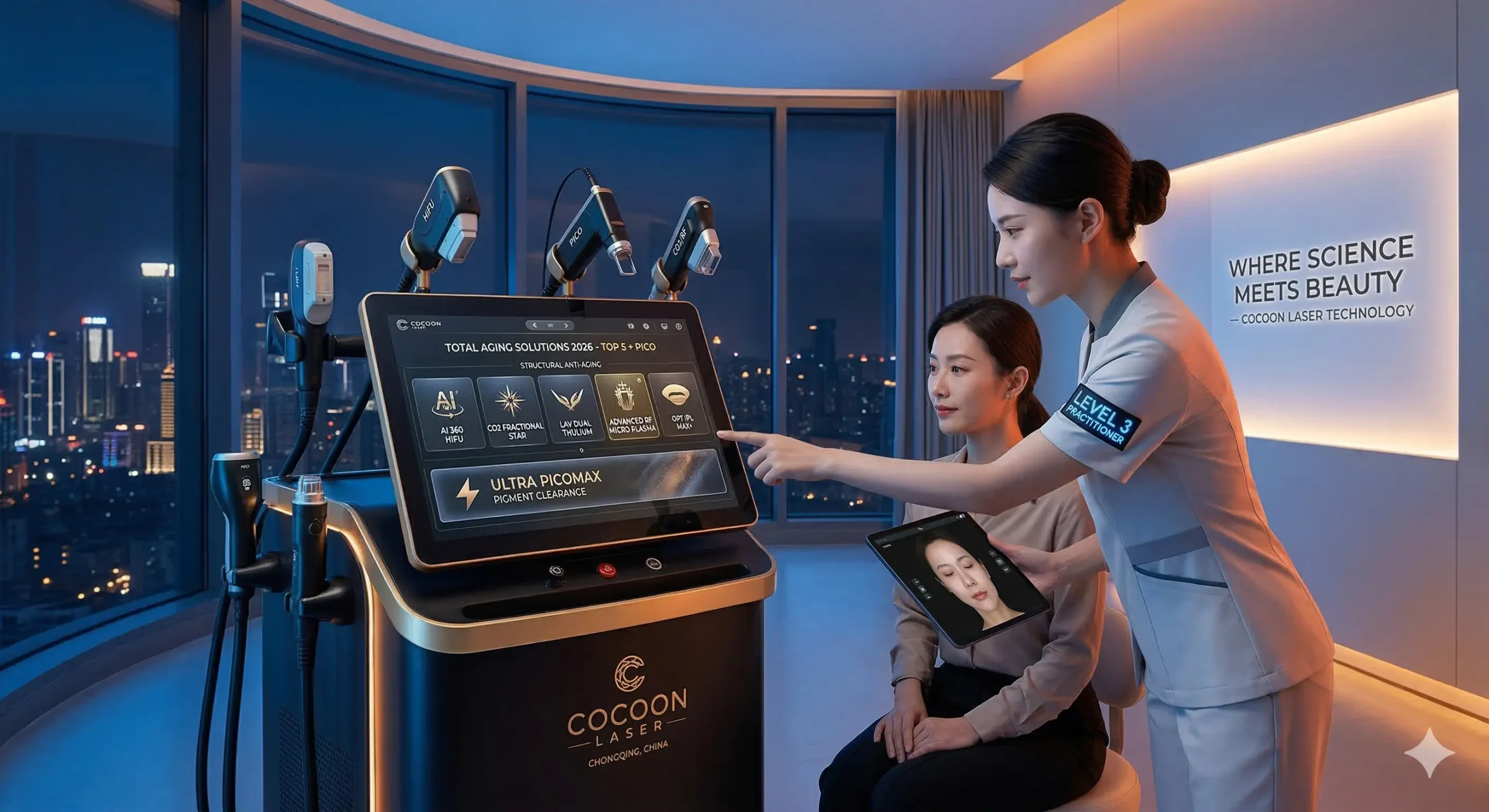 2026 Guide: Top 5 Anti-Aging Devices for Beauty Salons & Picosecond Laser Comparison | Cocoon Laser | peitu2 scaled