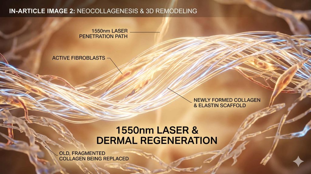 The Synergistic Effect of 1927nm + 1550nm Dual Wavelengths: Redefining Fractional Non-Ablative Laser Therapy | Cocoon Laser | Neocollagenesis 3D Remodeling