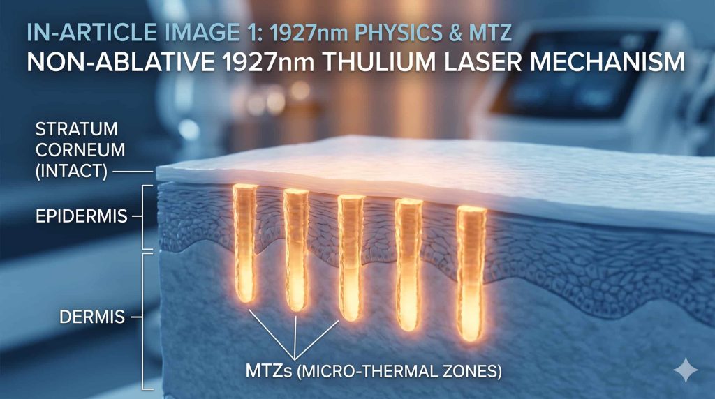 The "Baby Face" Effect: How 1927nm Thulium Lasers Revolutionized Non-Ablative Skin Resurfacing | Cocoon Laser | Stratum Corneum