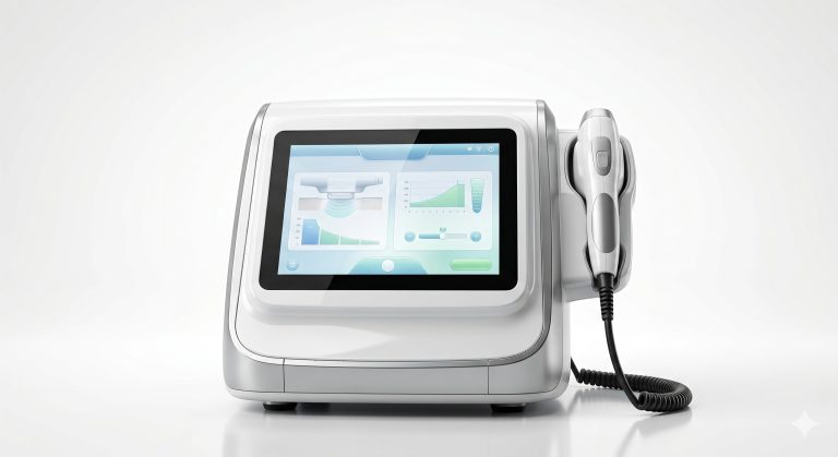 Professional HIFU Machine For Face Lifting & Body Sculpting, 4MHz/7MHz/10MHz Dual-Intensity Technology with Linear & Dot Cartridges