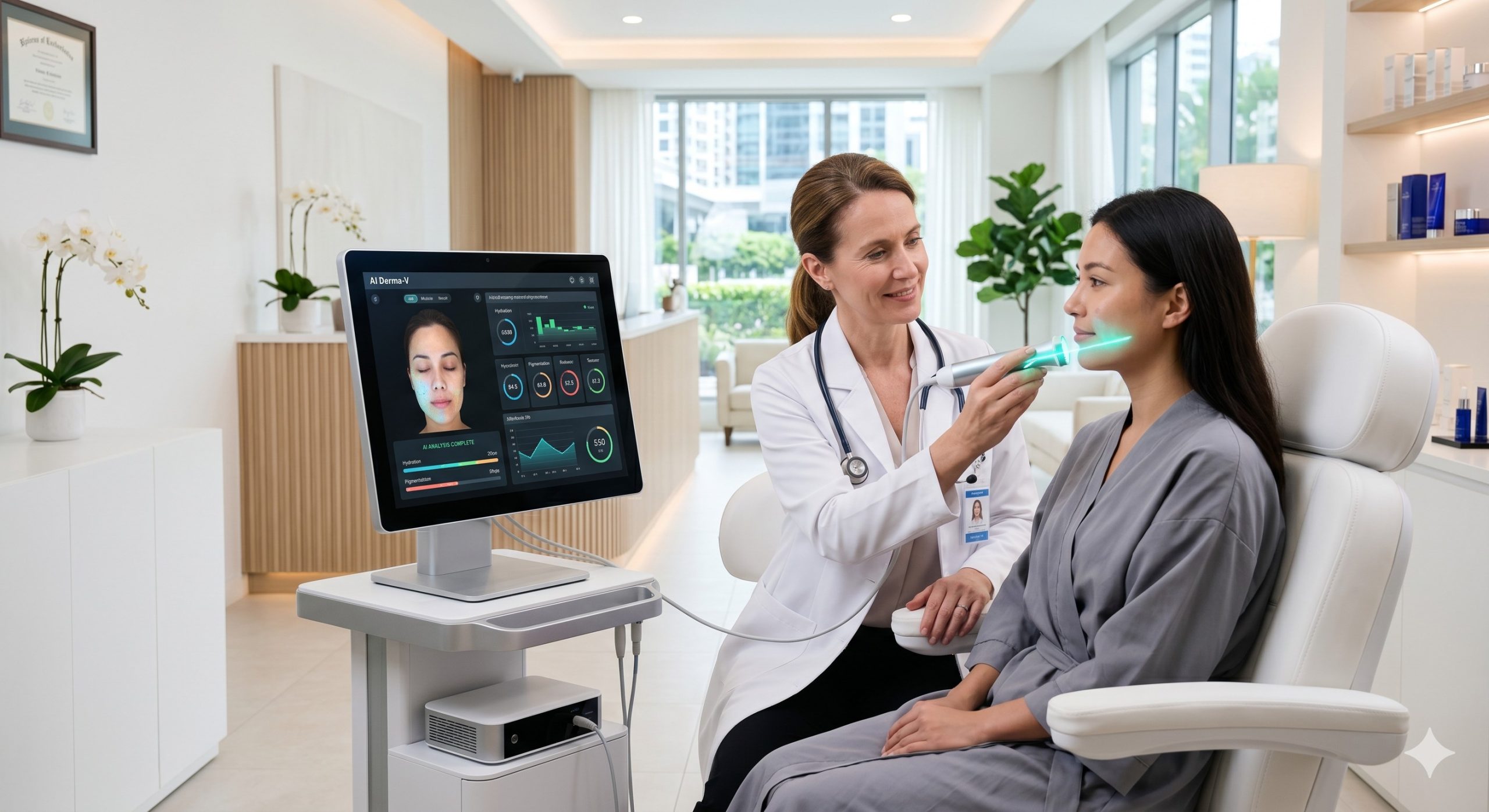 AI Derma-V Smart Skin Analyzer: The Ultimate Clinic Guide to Next-Generation Diagnostics & Patient Conversion | Cocoon Laser | image 7b355422 scaled
