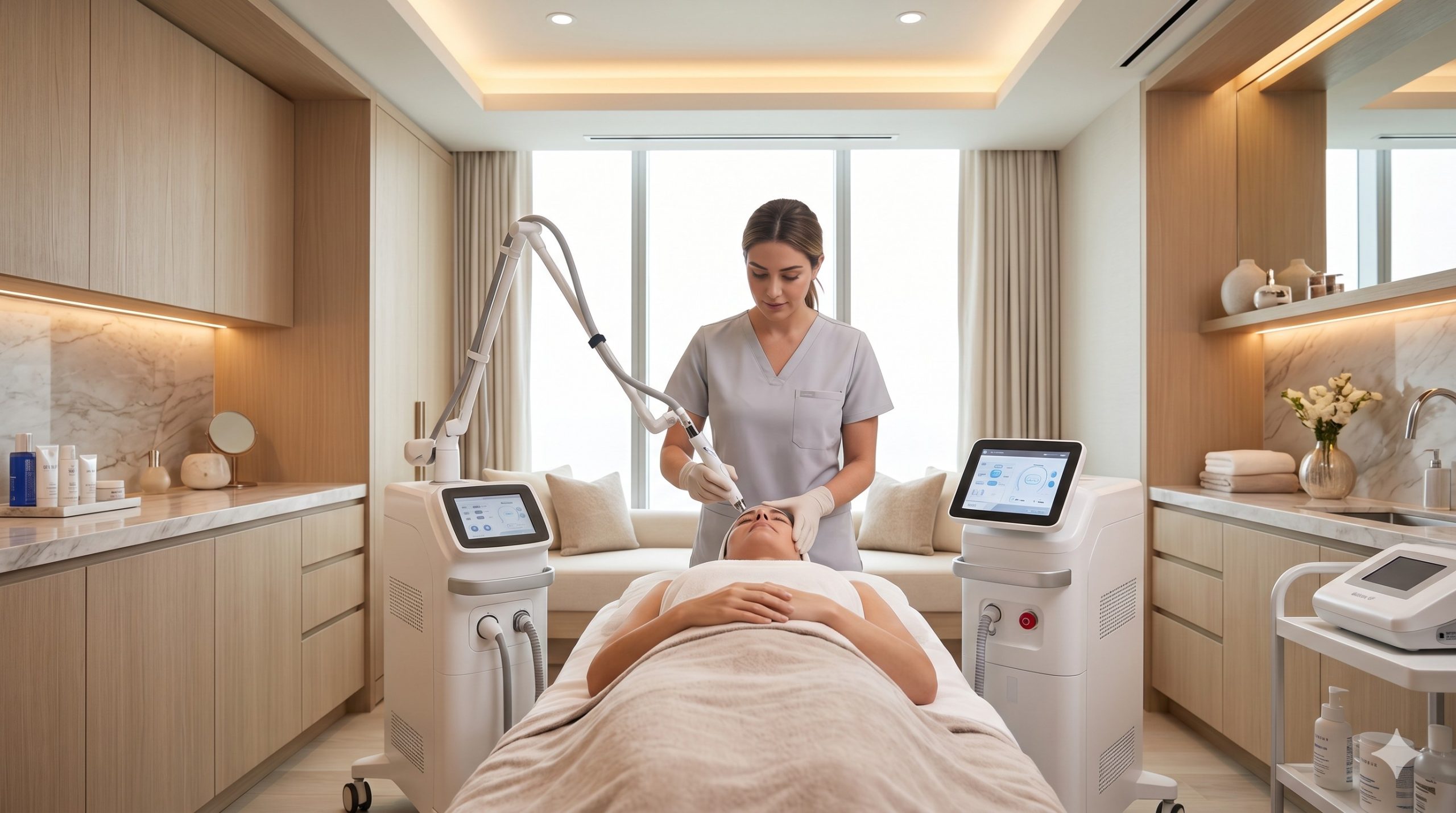 Professional Thulium Laser Machine, 1927nm & 1940nm, Ergonomic Design for Resurfacing & Tightening scenario 2