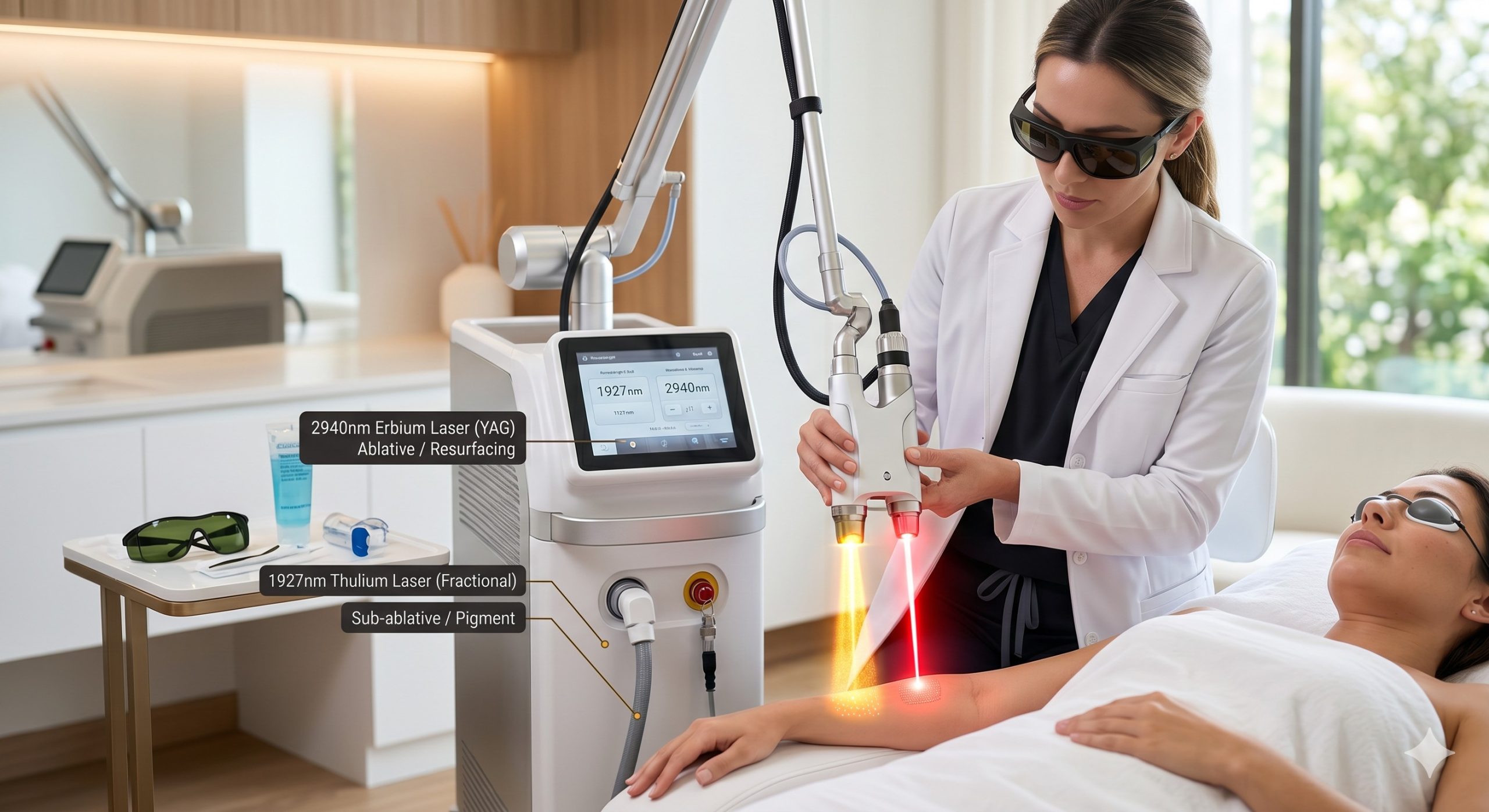 Thulium laser vs erbium laser for skin resurfacing: A Dermatologist’s Guide to Wavelengths, Spot Sizes, Fluence, and Tissue Interaction 2 Thulium laser vs erbium laser for skin resurfacing: A Dermatologist’s Guide to Wavelengths, Spot Sizes, Fluence, and Tissue Interaction details