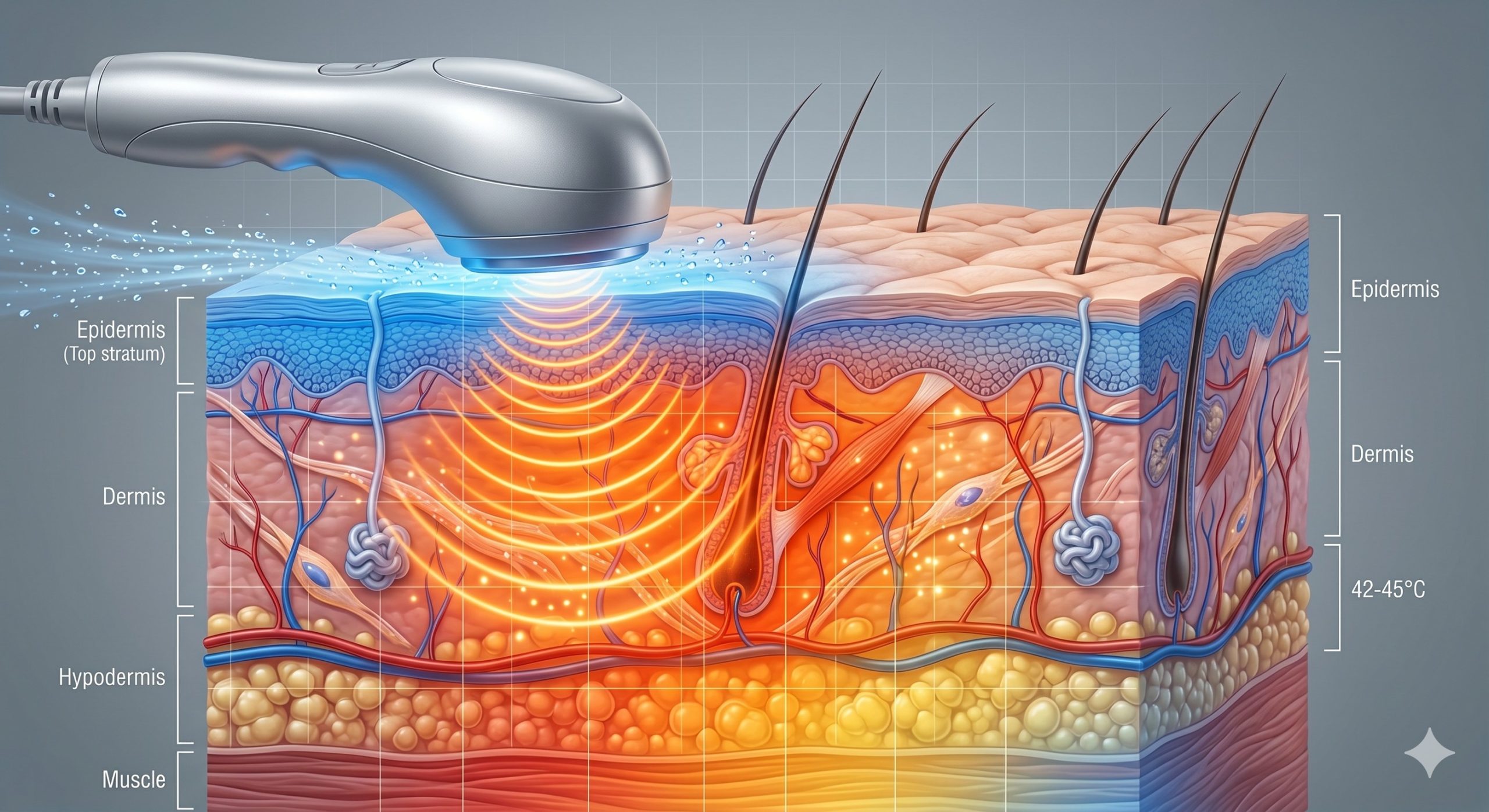 Painless Aesthetic Technology: Continuous Cooling RF Machine | Sapphire Contact Cooling System 4 Painless Aesthetic Technology: Continuous Cooling RF Machine | Sapphire Contact Cooling System scenario 3