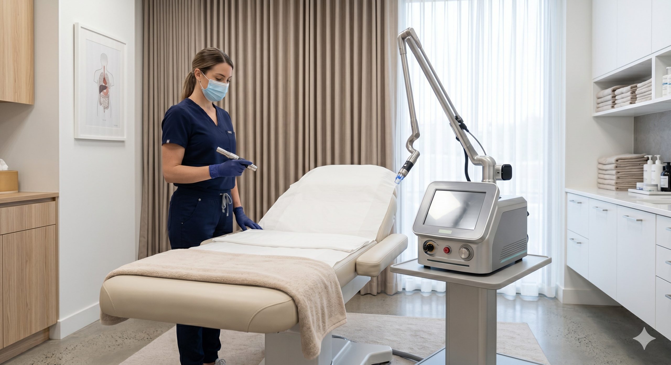 Professional Q-Switched 1064nm & 532nm Nd:YAG Laser Machine for Melasma & Tattoo Removal, Pulsed Mode with High Energy Fluence 3 Professional Q-Switched 1064nm & 532nm Nd:YAG Laser Machine for Melasma & Tattoo Removal, Pulsed Mode with High Energy Fluence scenario 2