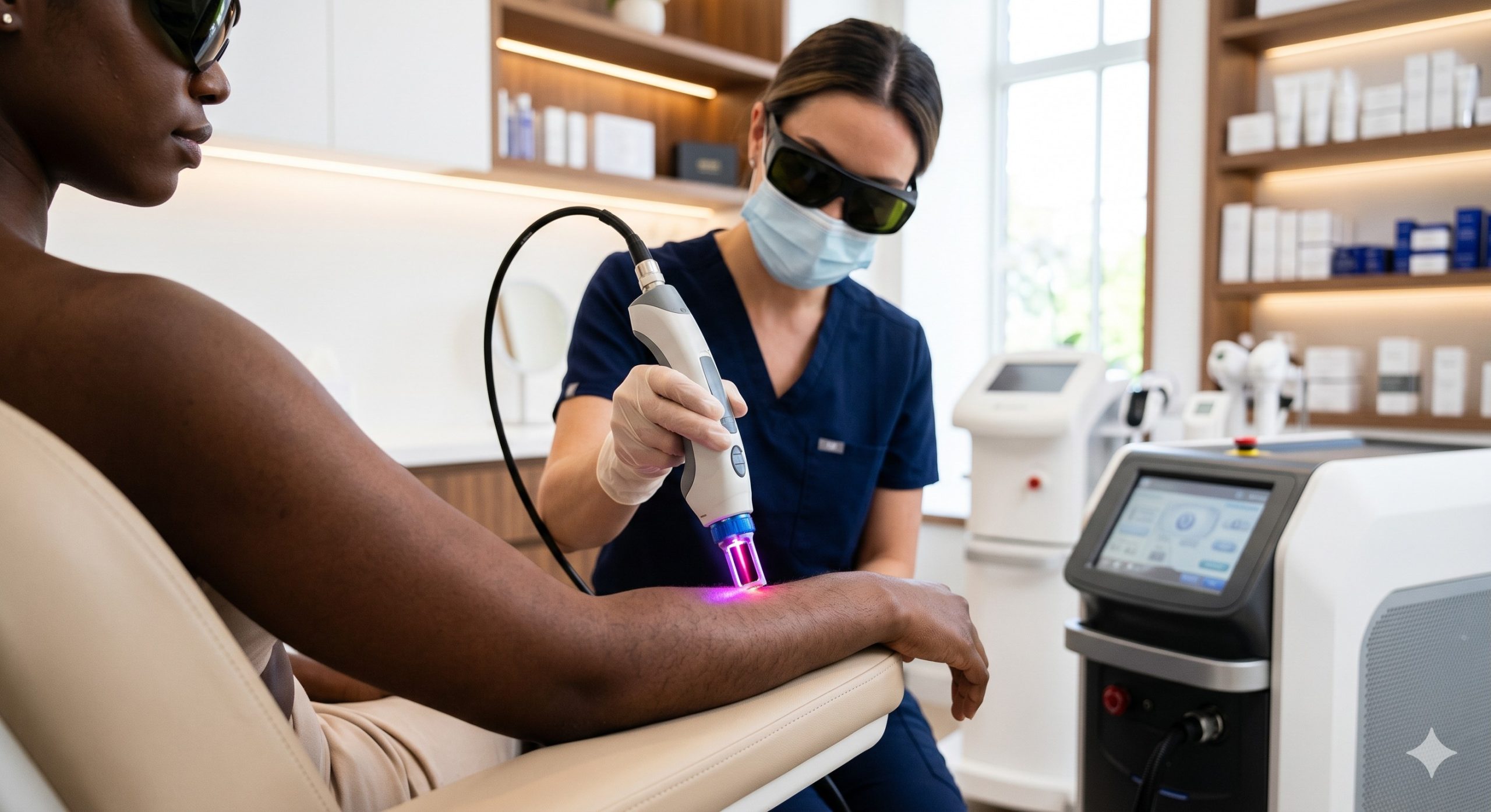 Treating Fitzpatrick Skin Types I-VI Safely with Best Laser for Dark Skin Hair Removal Technology | Cocoon Laser | image 36ae819d scaled