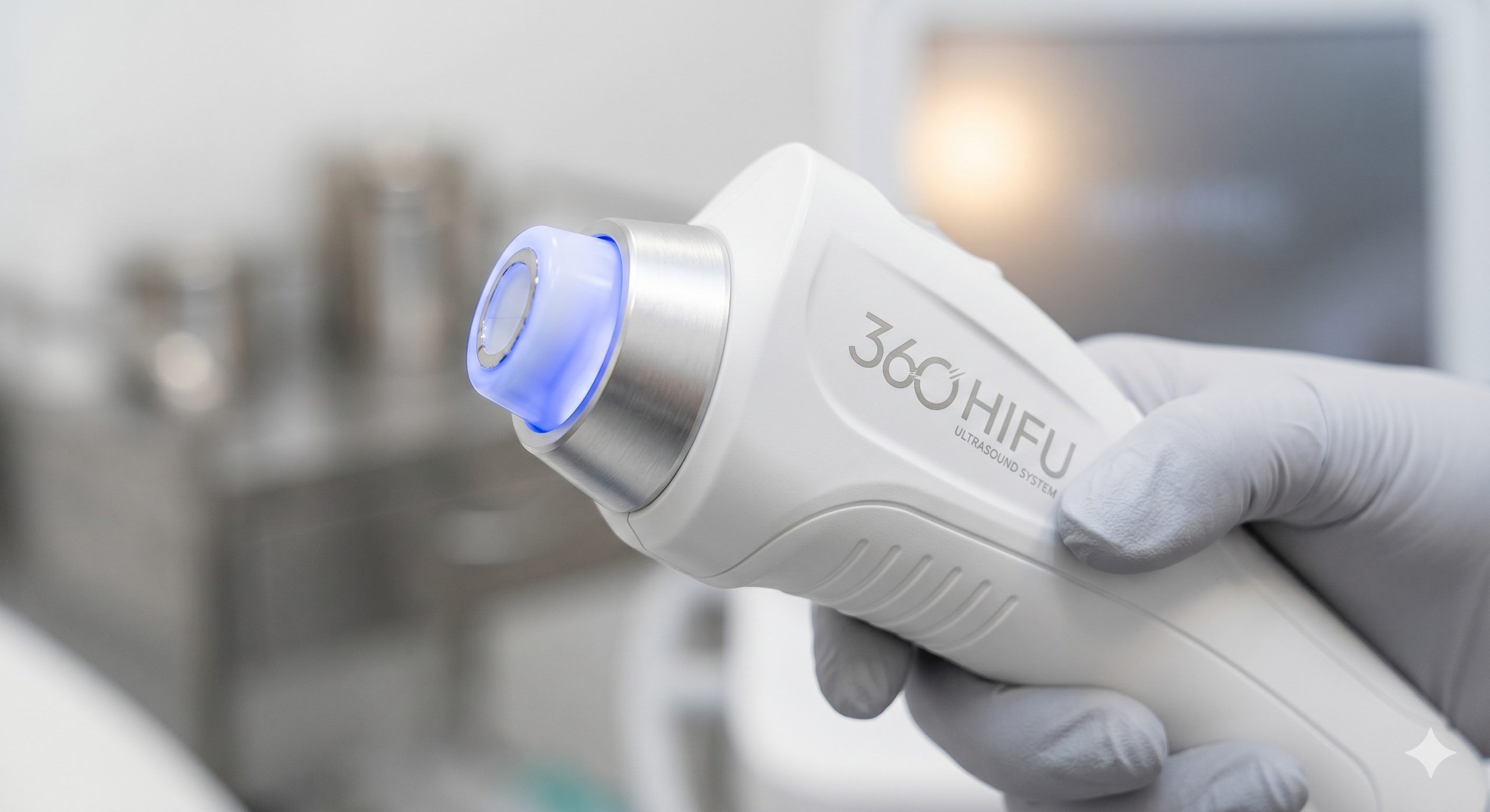 Professional 360 HIFU Machine, 4.0MHz & 7.0MHz Dual-Frequency, Micro-focus Ultrasound for Face Lift & Body Contouring scenario 1
