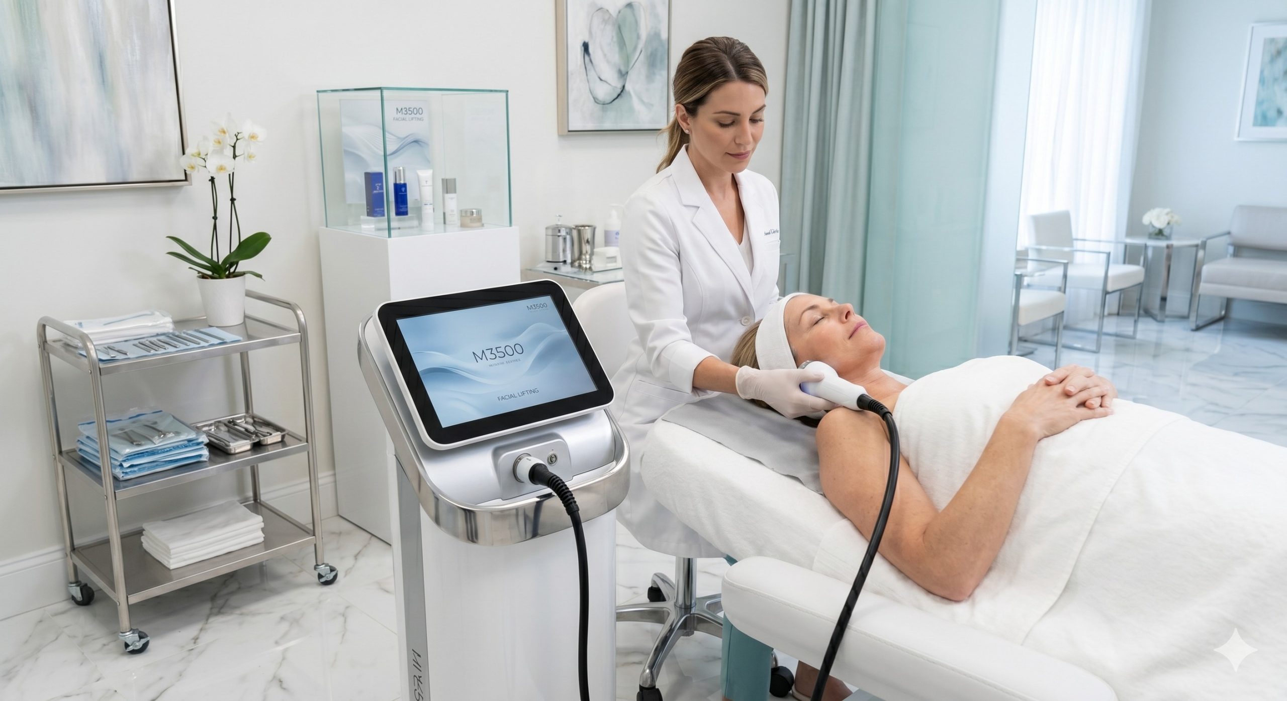 Professional Non-Invasive Face Lift Machine | 3rd Gen Multi-Wave RF & HIFU Synergy, Painless Facelift Technology scenario 2