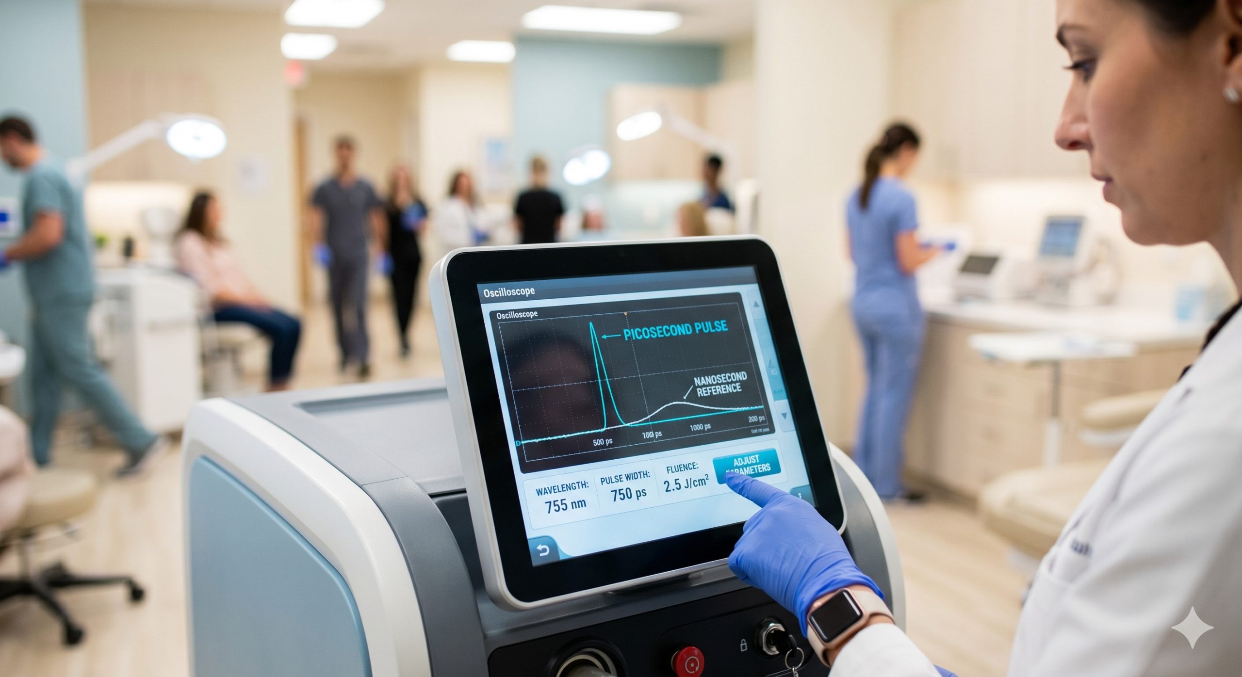 Professional Pico Laser for Pigmentation: 450ps & 2ns Dual Pulse, Painless ICE Cooling, High-ROI Clinical Workstation scenario 1
