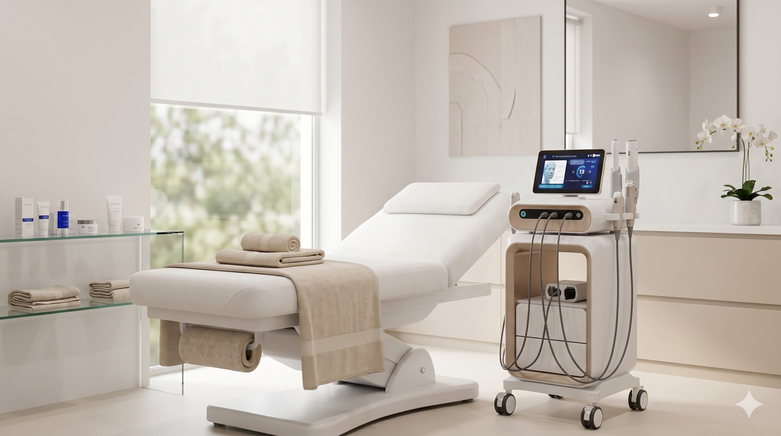Professional 360 HIFU Machine, 4.0MHz & 7.0MHz Dual-Frequency, Micro-focus Ultrasound for Face Lift & Body Contouring scenario 2