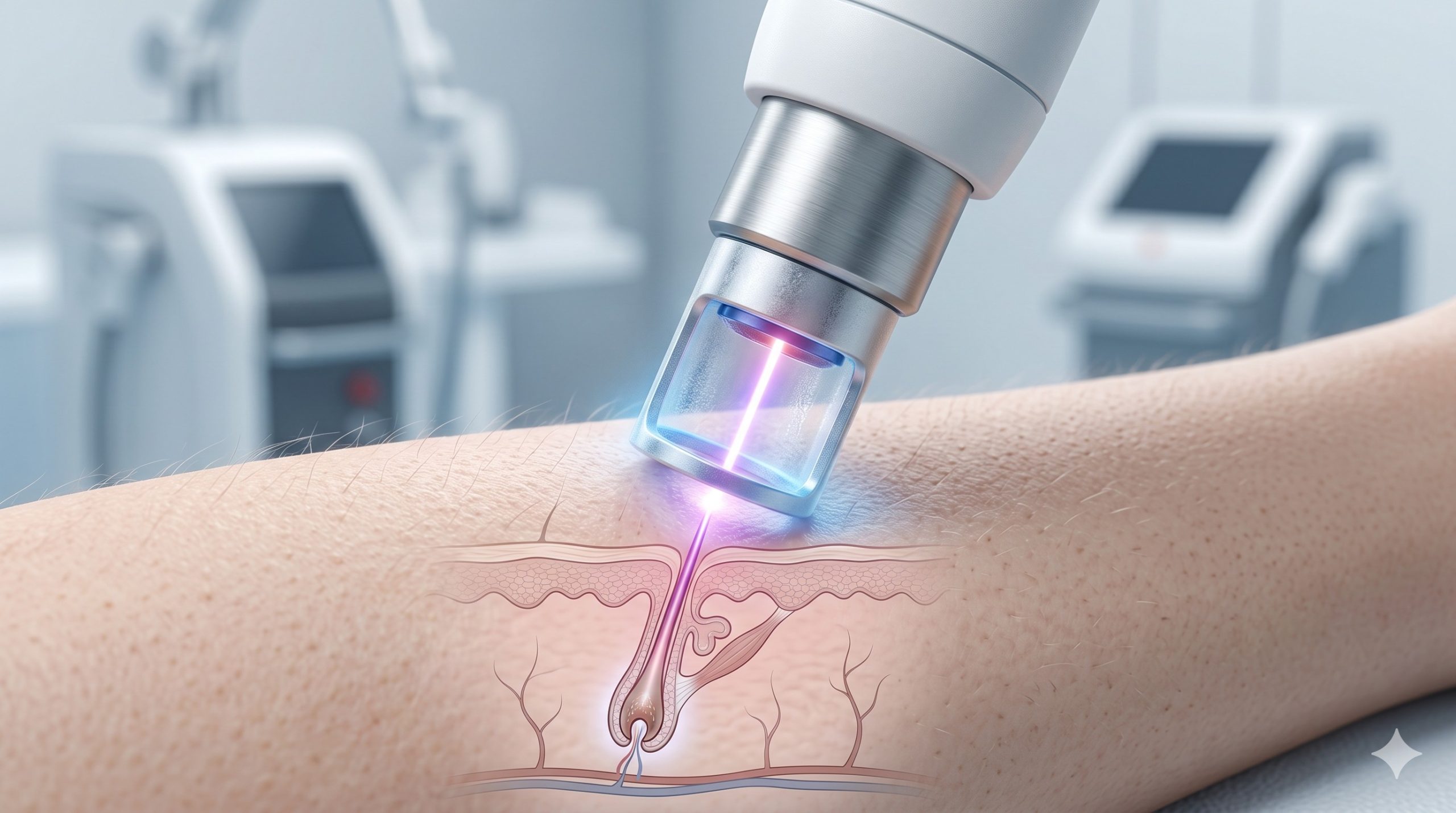A Dermatologist’s Guide to How many sessions for diode laser hair removal: Spot Sizes, Fluence, and Tissue Interaction 3 A Dermatologist’s Guide to How many sessions for diode laser hair removal: Spot Sizes, Fluence, and Tissue Interaction details
