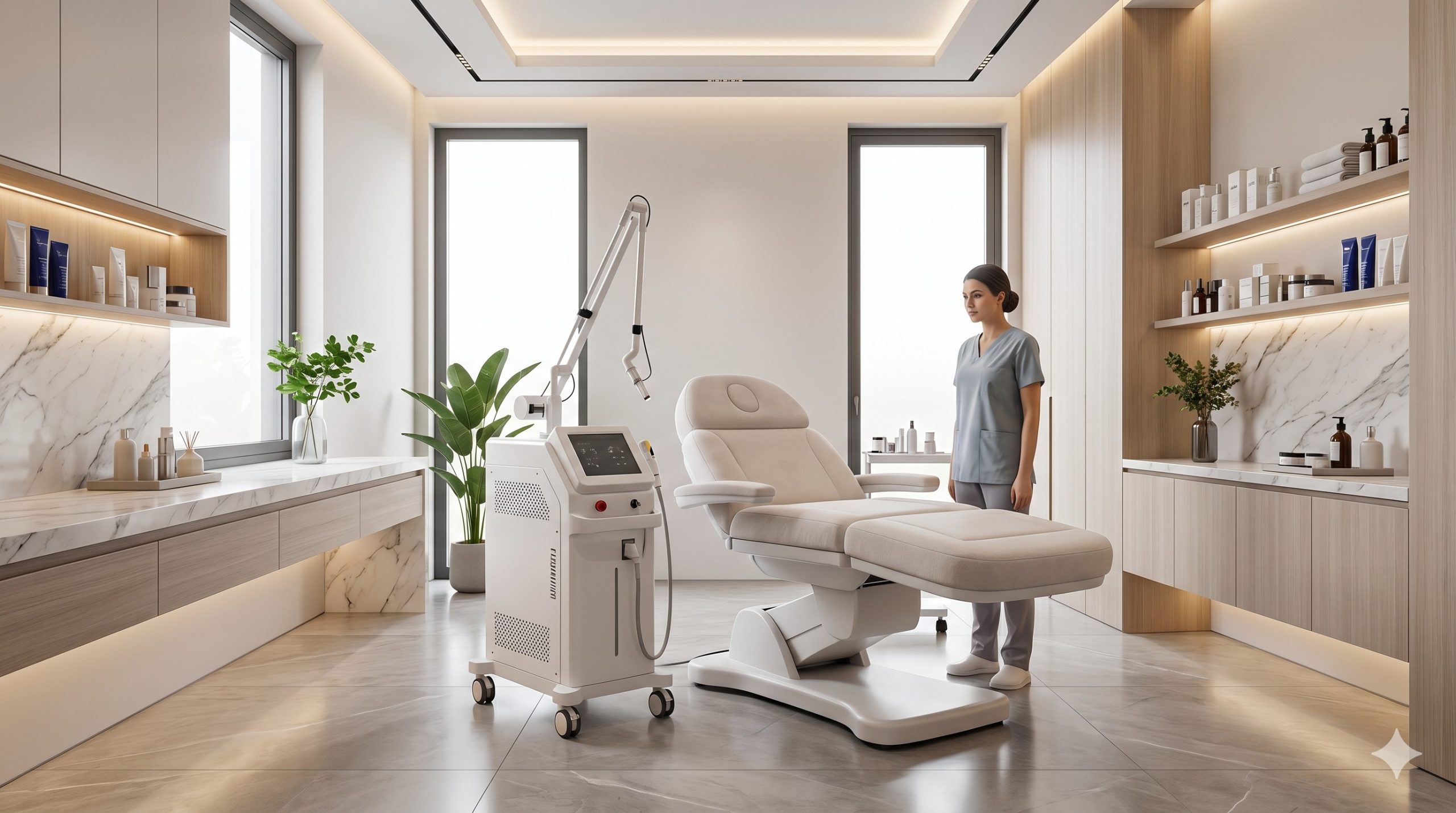 Professional 1927nm Thulium Laser Workstation, High-Precision Resurfacing & Pigment Treatment with Integrated Contact Cooling scenario 3