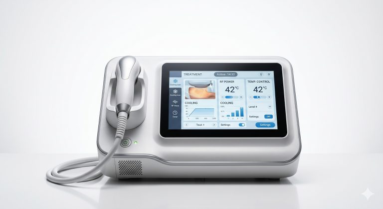 Painless Aesthetic Technology: Continuous Cooling RF Machine | Sapphire Contact Cooling System