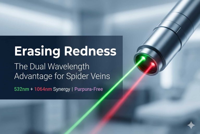 Spider Veins Explained: How a Commercial Dual Wavelength Laser Device Erases Redness