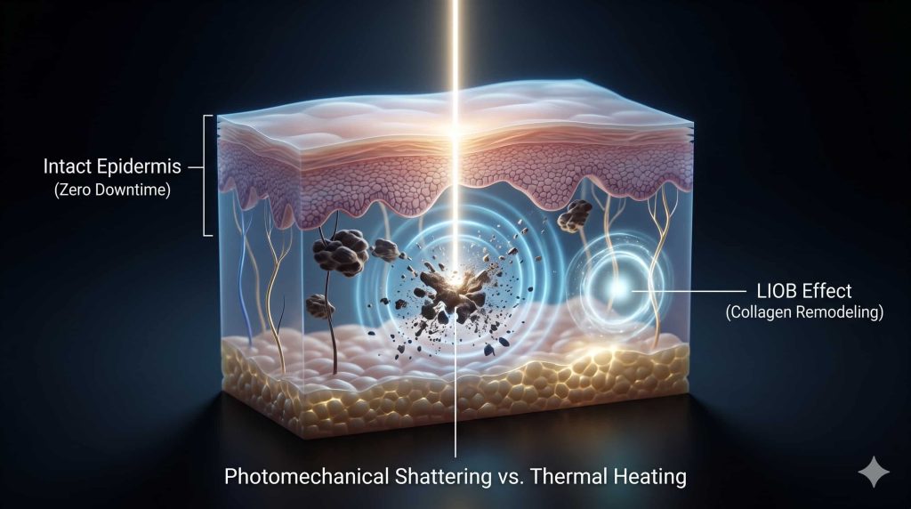 The Paradigm Shift in Dermatological Treatments: Understanding Picosecond Technology 1 The Paradigm Shift in Dermatological Treatments: Understanding Picosecond Technology | Cocoon Laser | LIOB Photomechanical Effect