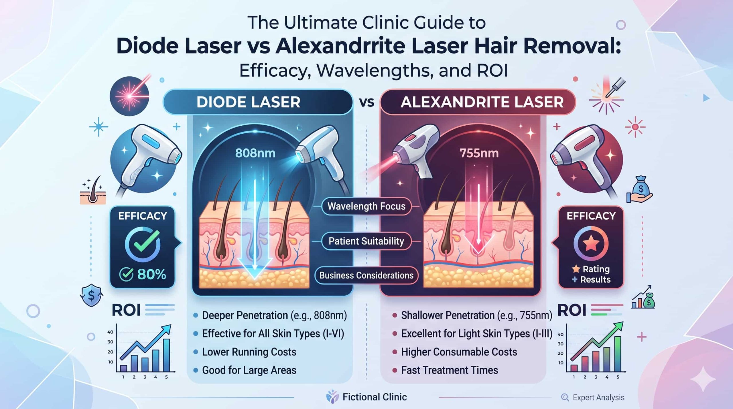 The Ultimate Clinic Guide to diode laser vs alexandrite laser hair removal: Efficacy, Wavelengths, and ROI | Cocoon Laser | The Ultimate Clinic Guide to diode laser scaled