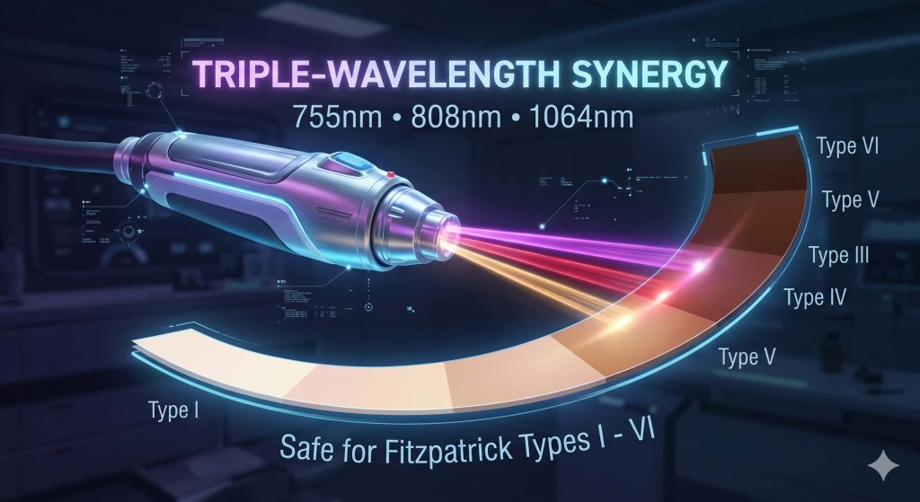 The Clinical Physics and Commercial Strategy of Laser Hair Removal on Tattooed Skin: A Comprehensive B2B Blueprint 1 The Clinical Physics and Commercial Strategy of Laser Hair Removal on Tattooed Skin: A Comprehensive B2B Blueprint | Cocoon Laser | Triple Wavelength Fitzpatrick Scale