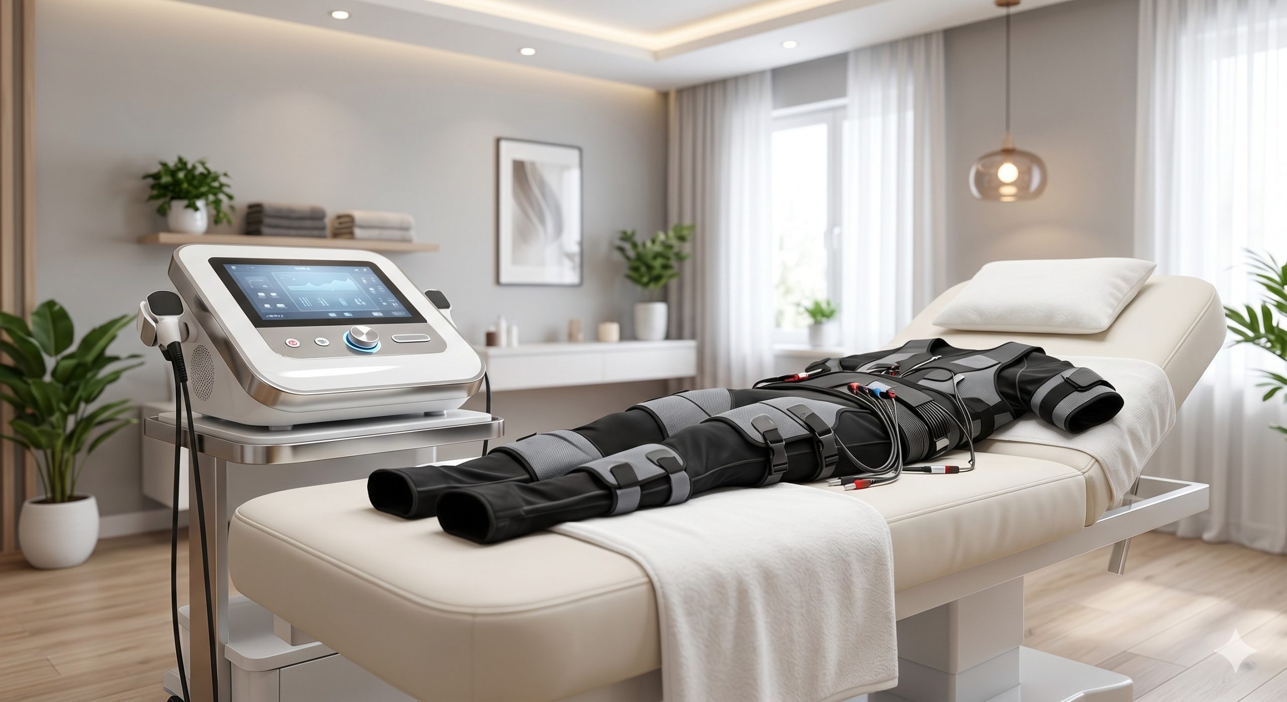 EMS Body Slimming Suit Workstation - Official Clinical Overview & Technical Datasheet details