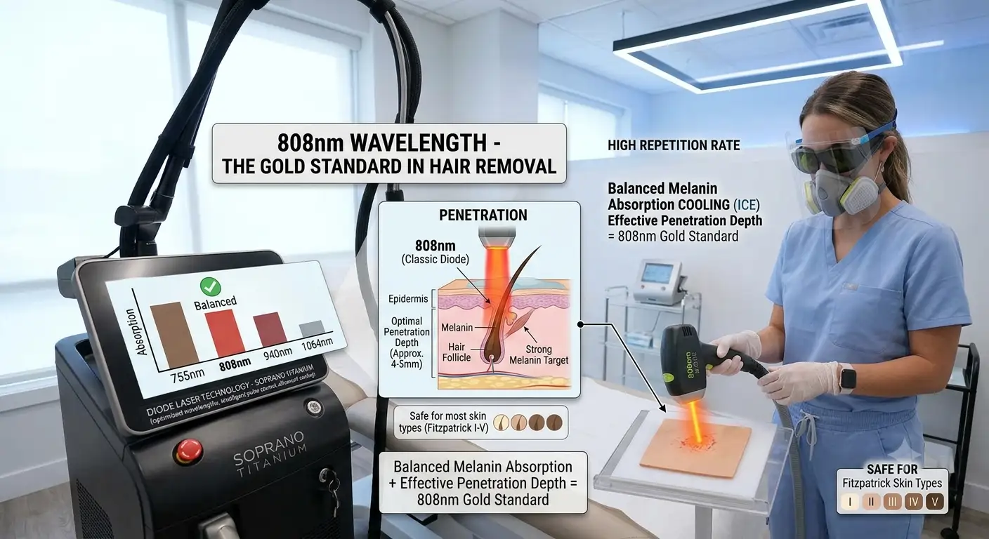 Diode Laser Technology: Complete Guide for Professional Hair Reduction 6 808nm diode laser technology for professional hair reduction