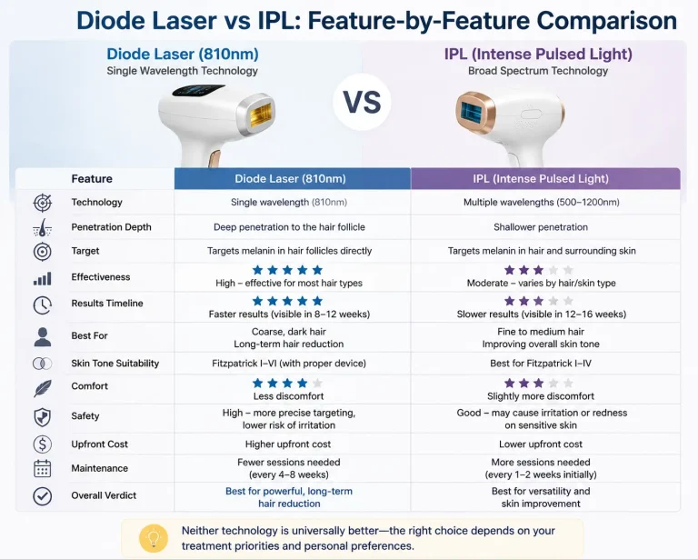 Home Diode Laser vs IPL: Which Is Better?