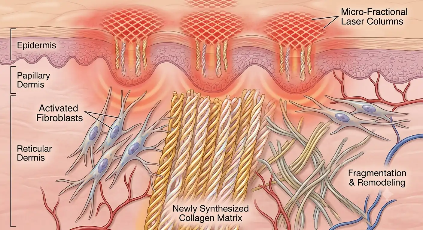 Fractional CO2 laser acne scar treatment