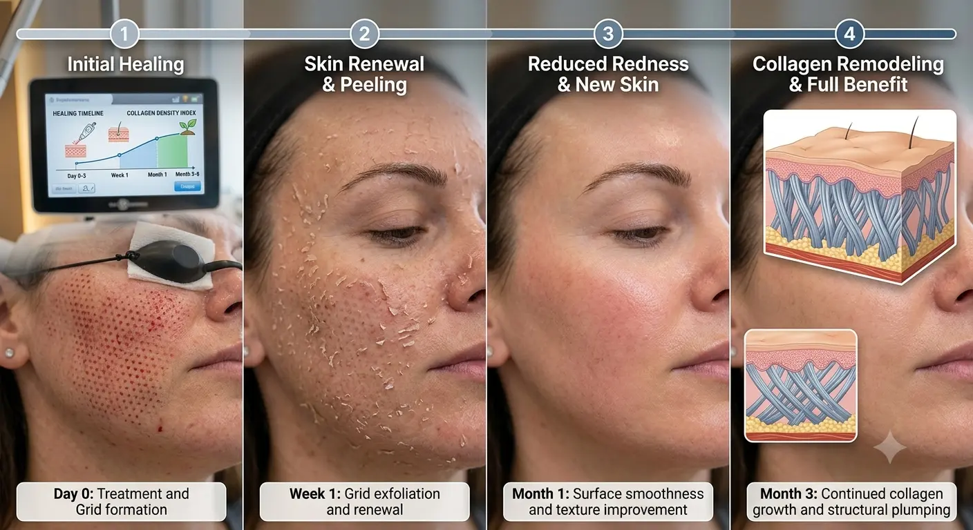 CO2 laser healing process recovery timeline