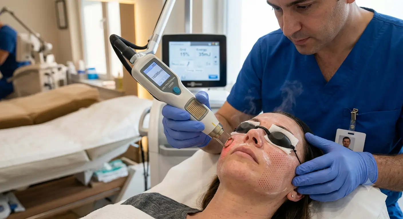CO2 laser skin resurfacing treatment principle
