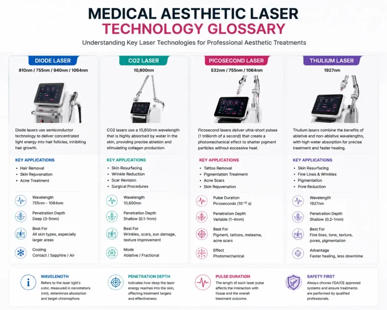 Medical Aesthetic Laser Technology Glossary: Complete Guide