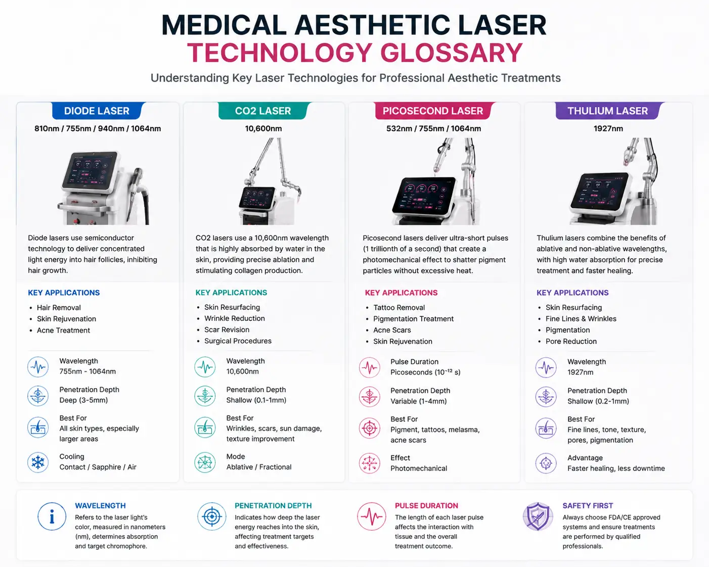Medical Aesthetic Laser Technology Glossary: Complete Guide | Cocoon Laser | medical aesthetic laser technology glossary