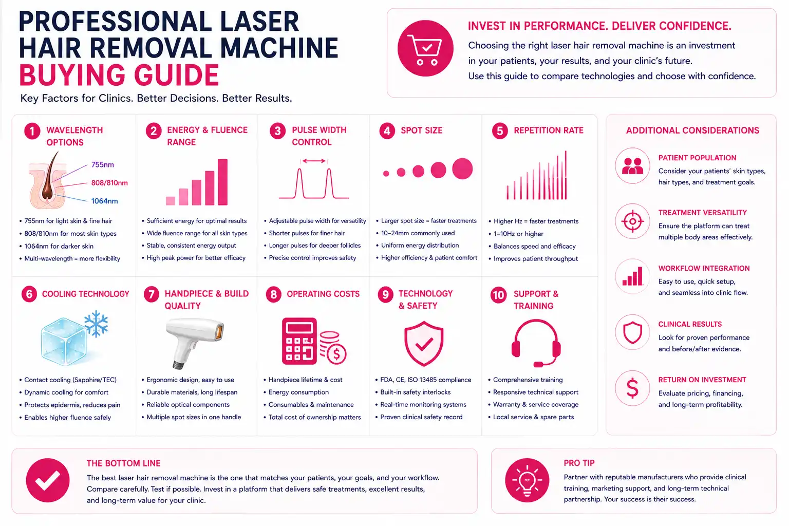 Professional laser hair removal machine buying guide for clinics