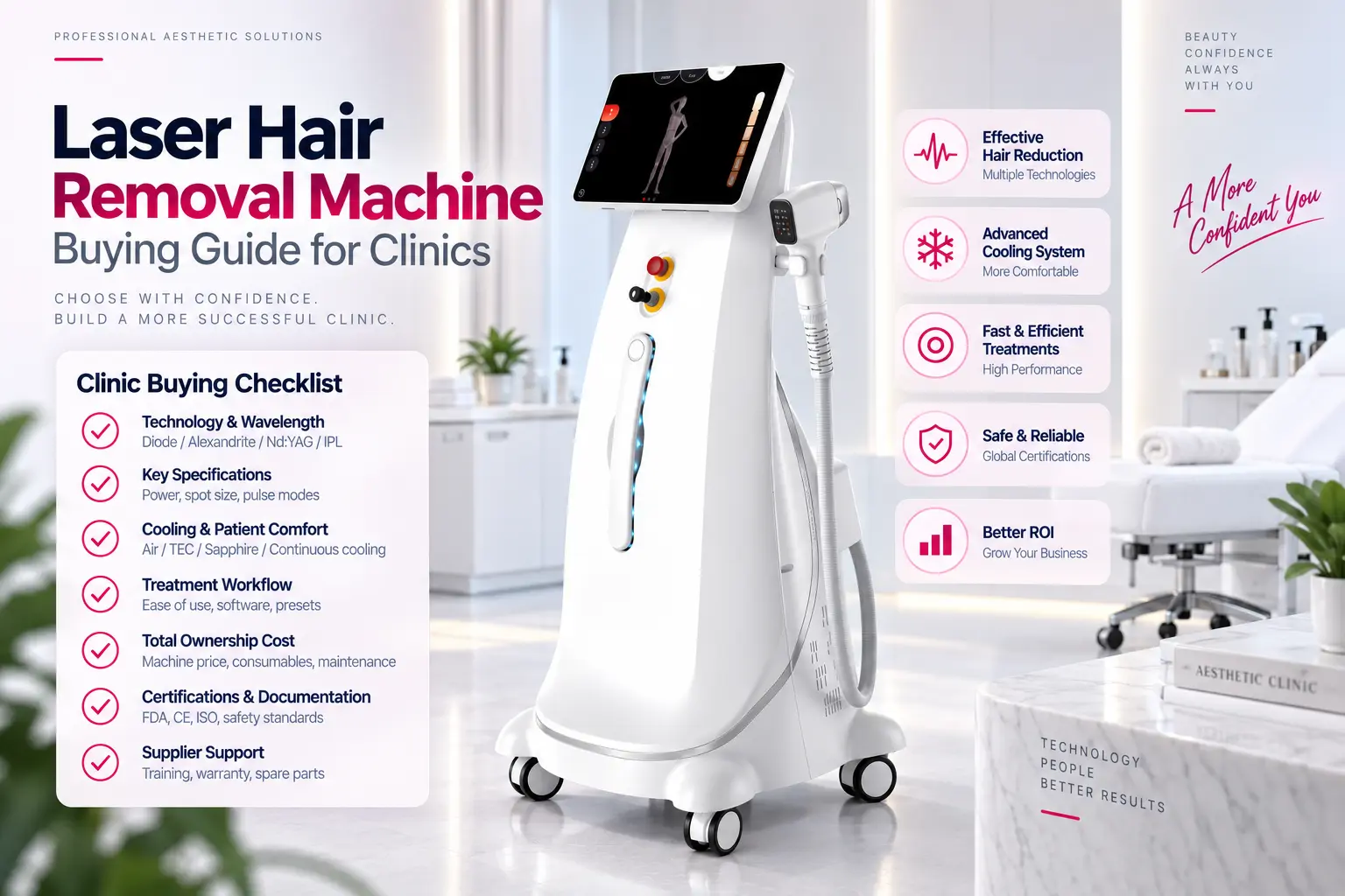 Laser hair removal machine for clinic professional buying checklist