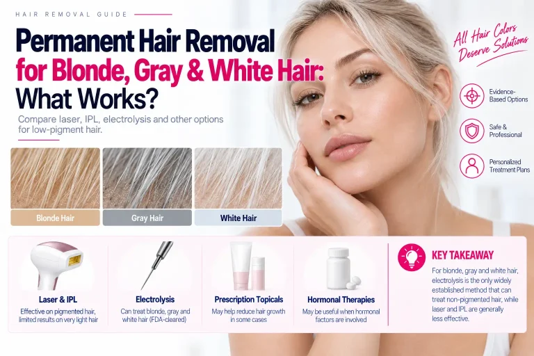 Permanent Hair Removal for Blonde, Gray & White Hair: What Works?