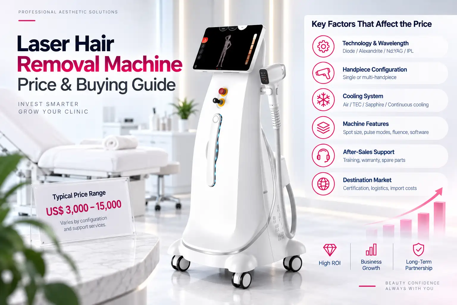 Professional laser hair removal machine price and clinic buying guide