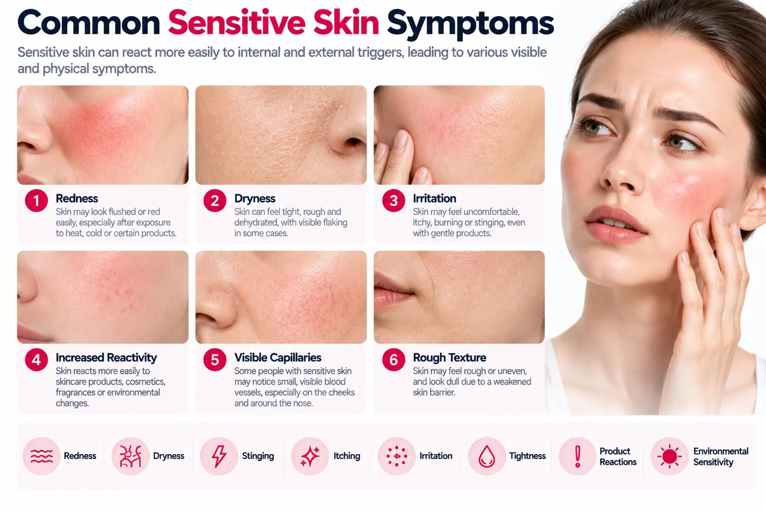 How to Heal Sensitive Skin: Complete Guide to Skin Barrier Repair | Cocoon Laser | sensitive skin symptoms