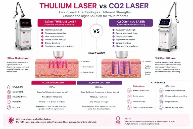 Thulium Laser vs CO2 Laser: Which Is Better for Skin Resurfacing?