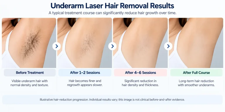 Underarm Laser Hair Removal: Cost, Pain, Sessions & Results